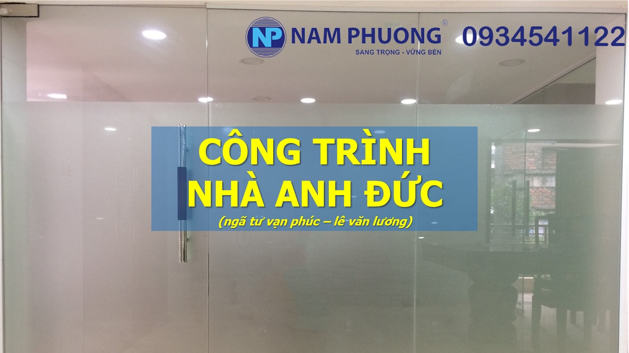 công trình cửa nhựa lõi thép
