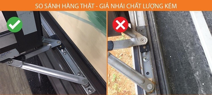 Gioăng giá rẻ, dễ lỏng lẻo và bung sau một thời gian dài sử dụng