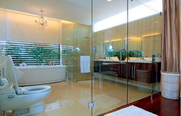 Mẫu cửa kính cường lực sử dụng cho cửa phòng tắm
